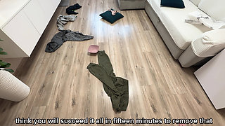 Busty Stepmom Got Horny From My Sex With Girlfriend and Fucked Me - Russian Amateur with Talk and English Subtitles