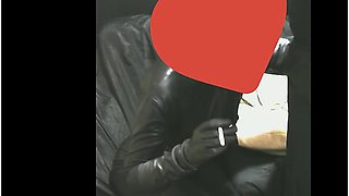 Smoking Wife In Leather Gloves And Catsuit Fucking Handjob Cumshot