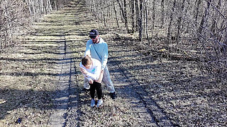 MILF Fucked Outside and Followed by a Drone
