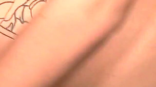 Hot Binky Bangs gets naked and sucks huge cock for cum in mouth
