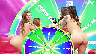RAFAELA LIMA AND HER NAUGHTY FRIENDS HAVE AN ORGY ON A FAMOUS TV SHOW IN BRAZIL!