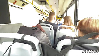 A Stranger Girl Jerked off and Sucked My Dick a Bus Full of People