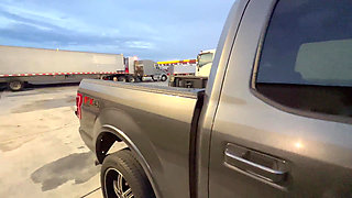 Married Girl Suck My Dick in the Parking Lot Like a Lot Lizard for Free Truck Stop