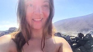 Sexy Canadian Sunbathes Nude