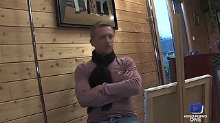 Sonia gets anal fucked by old man while husband watches - French amateur threesome