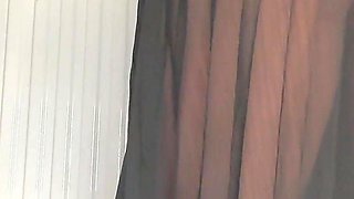 Farting in See-through Black Dress