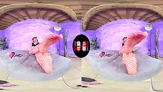 Drop-Dead Gorgeous Ammalia As A Super Sexy Teen - Amateur Alt-Girl in Fishnet Stockings Foot Fetish VR
