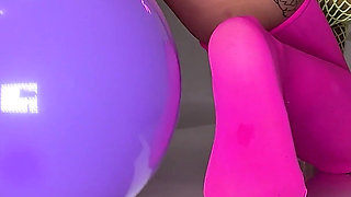 Anal Party with Balloons for a Tattooed MILF