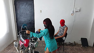 I seduce the neighbor while he polishes his motorcycle