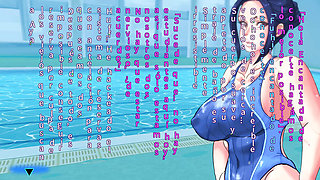Married Woman Fucking in the Pool While Her Husband Works - Workouts with Aya