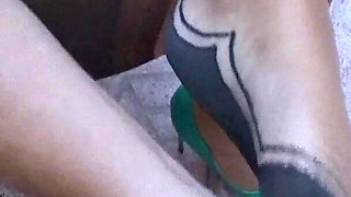 Stockings Heels Feet Nylon