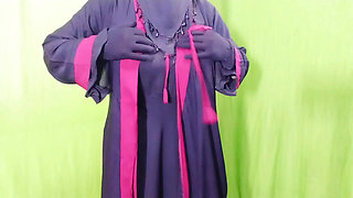 Indian beautiful hijabi muslim sexy bhabhi having sex with neighbor inside the room