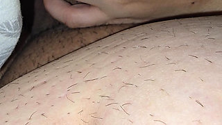 Step sister hand slip under blanket and handjob step brother big dick