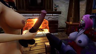 Fingering, Fisting and Extreme Dildo : Warcraft Porn Parody