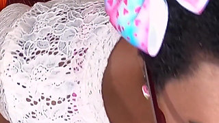 I'm Struggling to Fit Stepdad Gigantic Erect Big Dick Into My Pussy, It Hurts, Black Step Daughter Rough Hardcore Cowgirl Sex