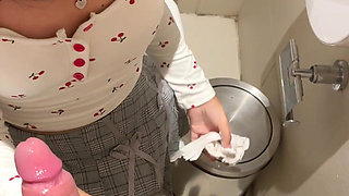 18 Years Old Asian Suck Me in Public Restroom