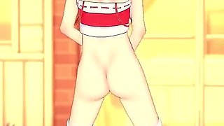 Santa Claus Girl Touches Herself While Undressing
