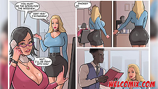 Hot blonde getting a job! Job Interview! - Anacondas