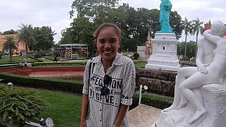 Thai girlfriend day out and sex at home