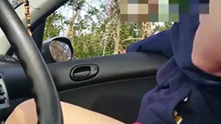 Grandma and I masturbate in my car