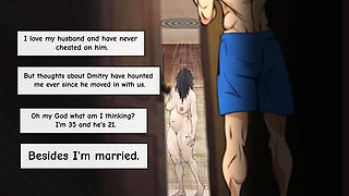 How I Became a Slut in the Shower of My Own Home. Visual Novel. Comic Animated