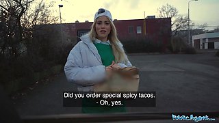 Maya Rose's 18-year-old taco get demolished by a big cock in public