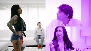 Shocked stepsons catch their mylf stepmothers acting like messy cranks - momswap