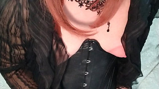 Puffy Nipples Trans Girl Cums Big Time