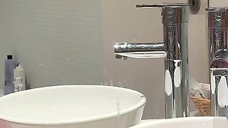 Best Friends Fucking in the Bathroom with Milena Gomez