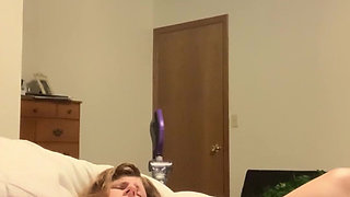 15.45 BBW PAWG Solo Fucking and Sucking Huge Dildo