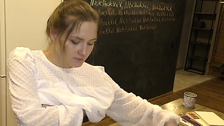 The Teacher Was Furious and Punished the Schoolbabe