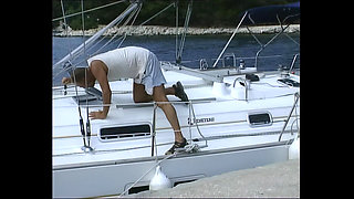 A Blonde Slutty MILF Is Enjoyed to Get Fuck by His Yacht Captain
