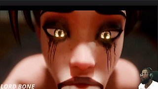 Bald Ass Pussy Ashe Gets Anal Fucked, Thicc Fat Ass Vyse Is Fucked From Behind, Mascara Tracer Sucks Cock