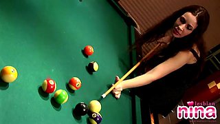 Hot slut lesbian nina goes solo