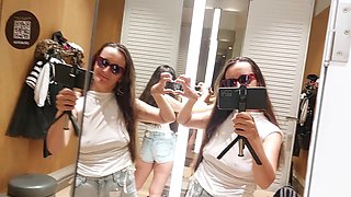Hot mom Amateur_Ms tries on sexy outfits, showing off her ample breasts and big nipples