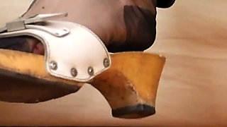 Calm Dangling in Sheer Nylons