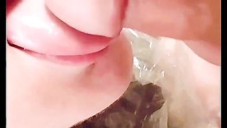 Nasty BBW Drinking Mick Stabbers Piss