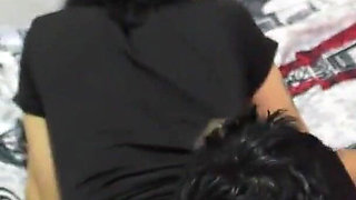 Stepdaughter Is Punished with Hard Sex Without a Condom for Her Bad Grades and He Cums Inside Her.