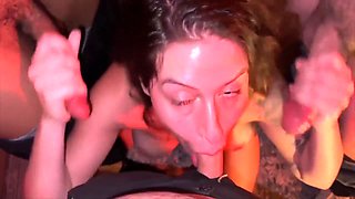 Hairy Pussy Squirt Slut Gets Railed By Three Home Intruders On Halloween - Steve Rickz, Justanicecock And Supa Dupa Corey