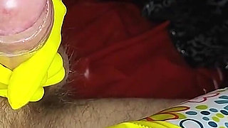 Click for Gif Blowjob and Handjob with Different Rubber Gloves From Latex Goddess