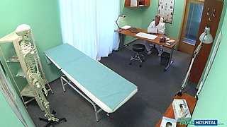 Faux health center - sexy housewife cheats on hubby with her physician