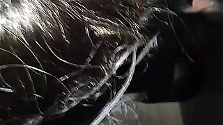 Shared Slut Wife Enjoying in Gloryhole Cabin with Friends