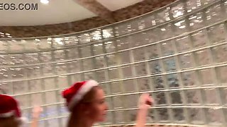 Skinny Blonde Ivi Rein Gets Fucked Hard in Kitchen & Bathroom - Small Tits, Shaved Pussy
