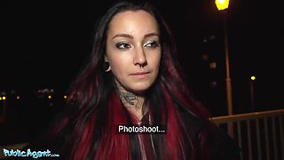Skinny Emo Chick Takes Cash For Quick Fuck