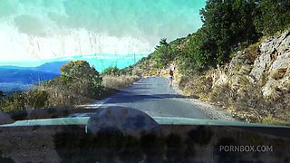 Hitchhiker Fucked And Pissed On The Road