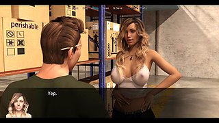 Office Wife - Warehouse walkthrough 34 with Stevie, naked squirt in the subway - JSdeacon