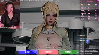 FemDom Hentai Goon Stream Nerdy Asian Girl Masturbates to Hentai with Fans Live