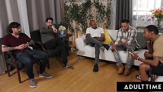 Every hole of this poor nurse work today! - Adult Time Gangbang