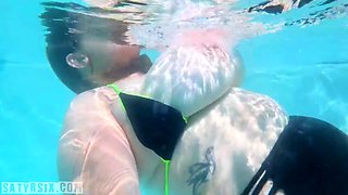 Huge Boobs And Verified Amateurs In Cleo Cleavage - Underwater Pool Boob Jiggling Fetish Tittyfuck
