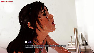Extreme Squirts With Huge Dildo Ride in Her Ass, Hot Intense Female Masturbation - CA Sex Scenes 3D Game